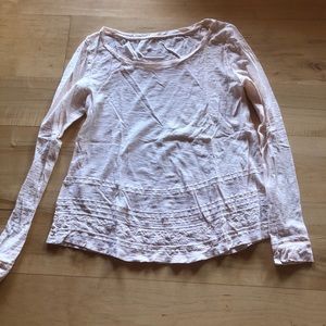 Embroider pink long sleeve